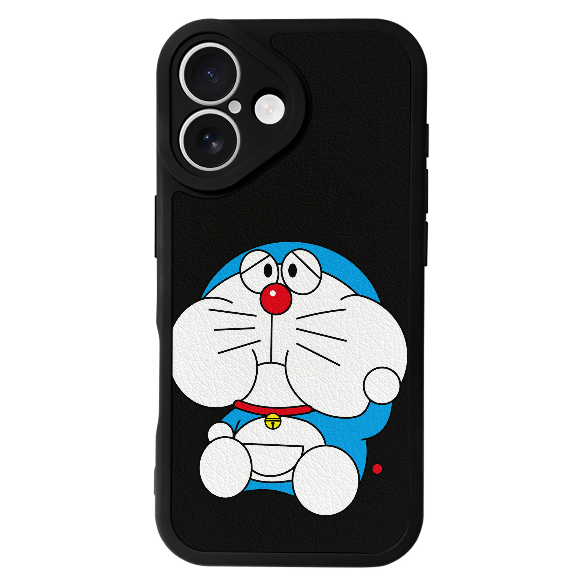 （画像用） ドラえもん Doraemon 【iPhone 16シリーズ対応】シリコンスマホケース（レザー調） 材質：シリコン